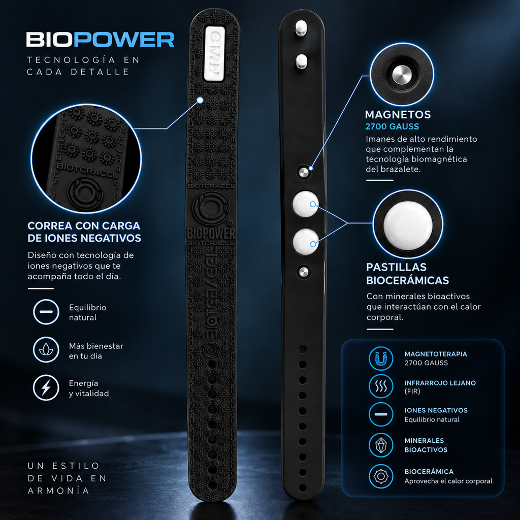 Biopower brazalete biomagnético